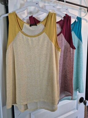 Zutter size Medium hi-lo Tanks, Bundle of 3